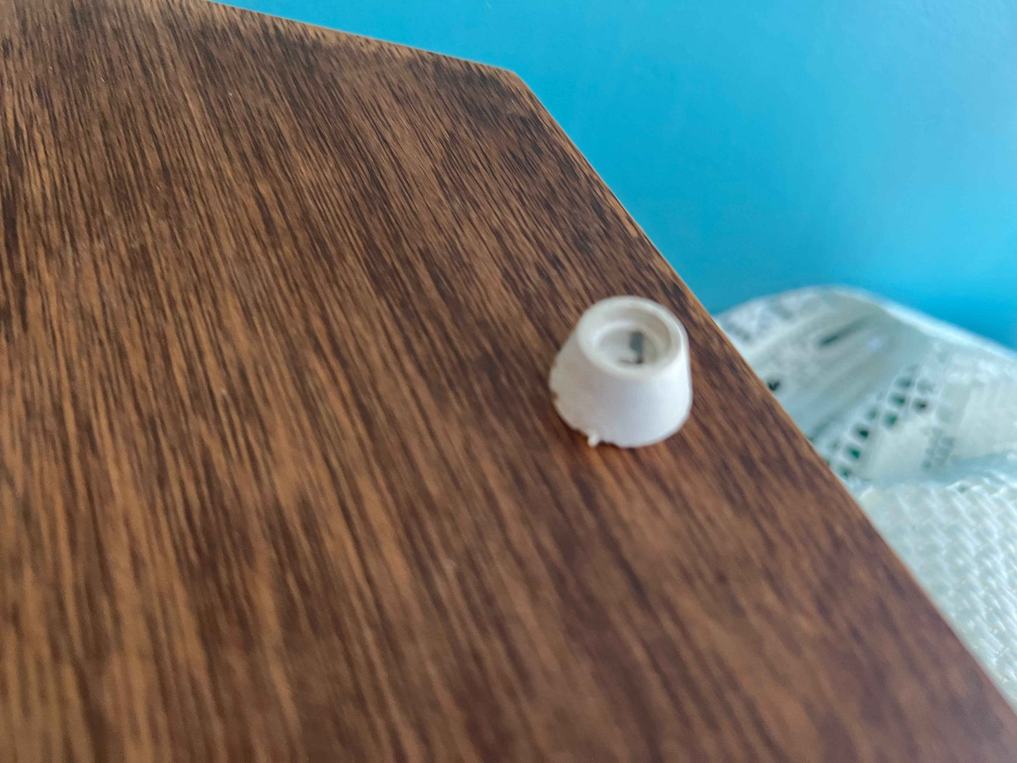 Vintage Alco Cheese Tray | 1970s Hexagon Wooden Cheese Board with Ceramic Tile | Charcuterie & Appetizer Serving Tray | Farmhouse Kitchen Decor