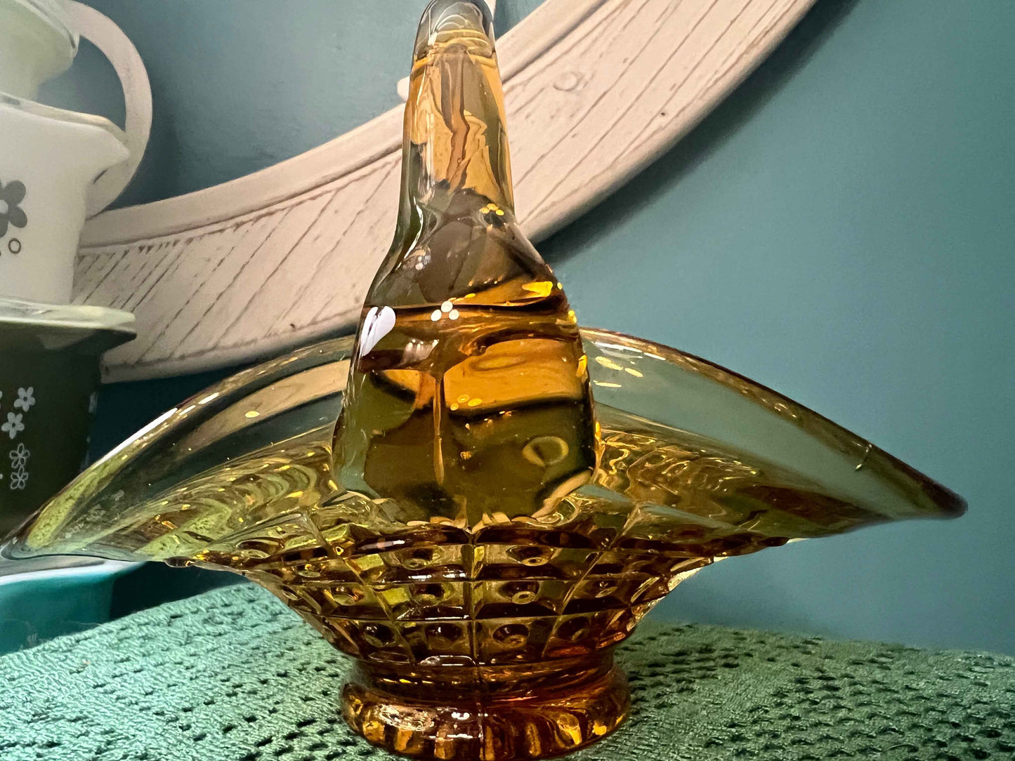 Width: 6 1/2 inches Height: 5 1/2 inches Depth: 5 1/8 inches