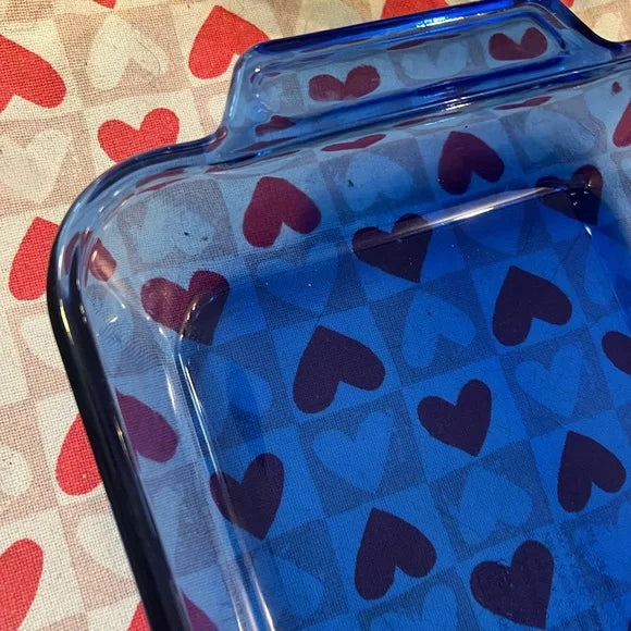 Retro cobalt blue Anchor Hocking casserole for baking or serving