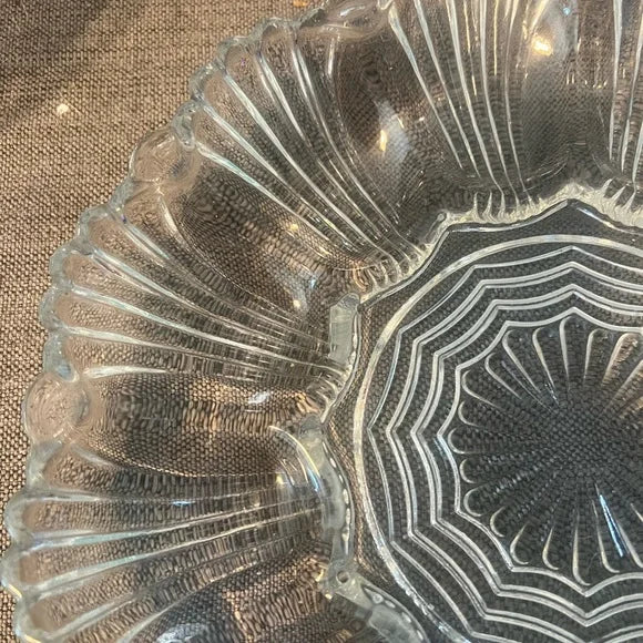 Vintage Anchor-Hocking deviled egg plate