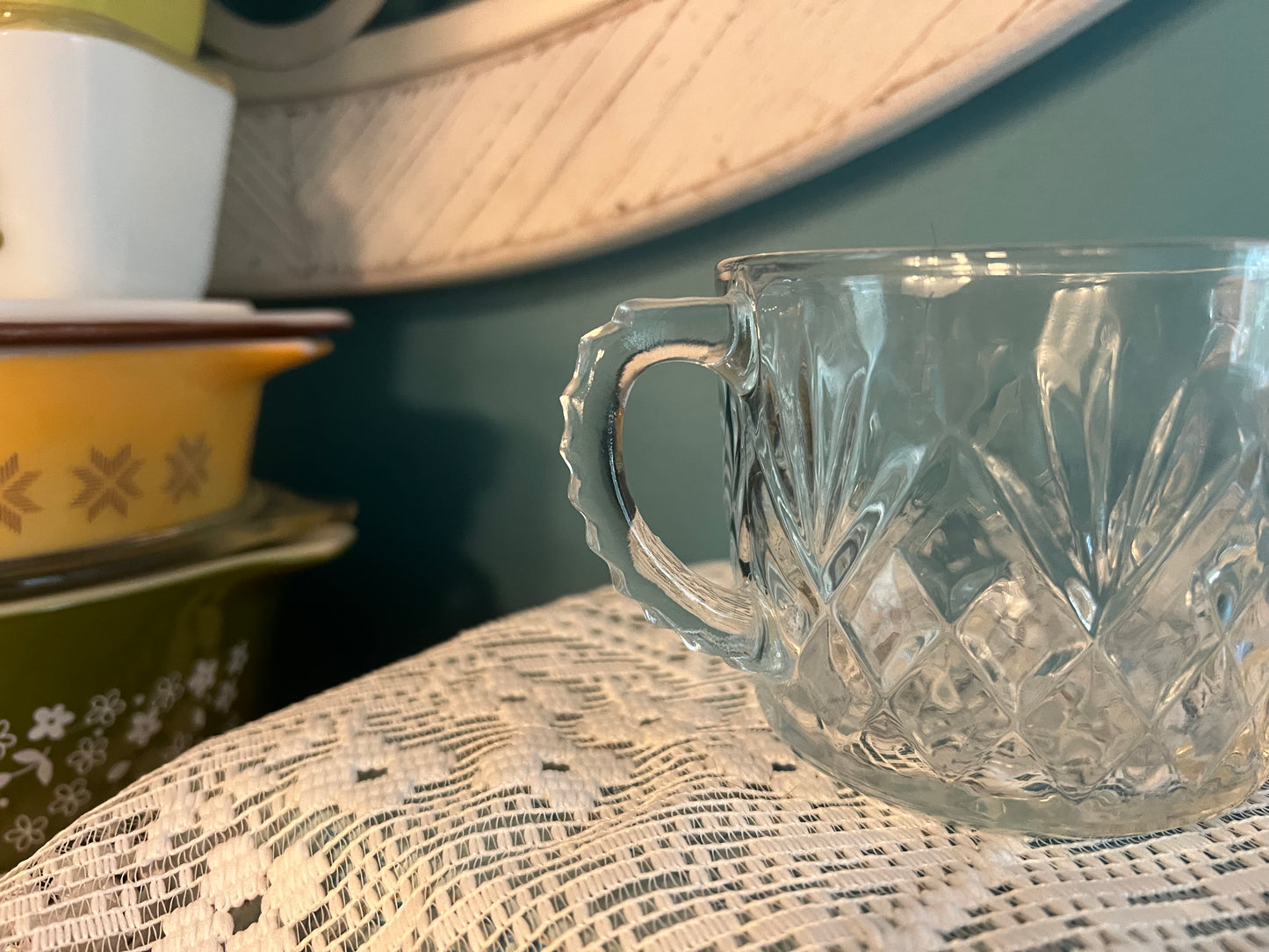 Two-handled open sugar bowl