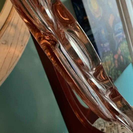 Vintage Anchor Hocking Old Colony Lace Edge Pink Grill Plate – Depression Glass Serving Plate