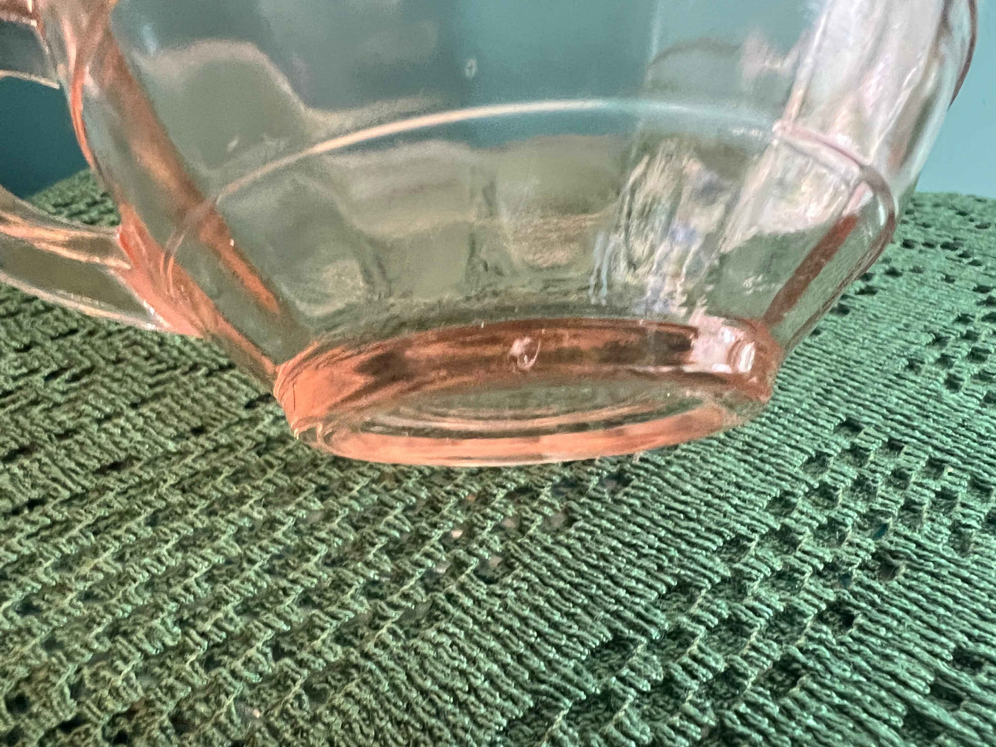 Vintage Anchor Hocking Block Optic Pink Tea Cup – 1929-1933