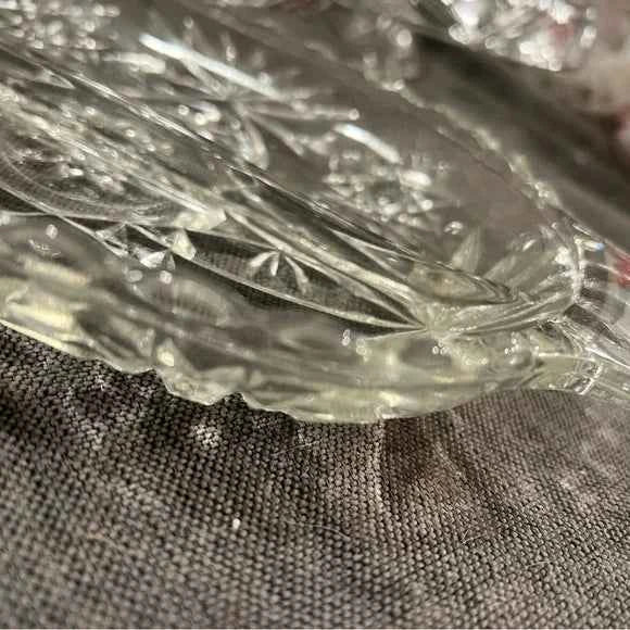 Anchor Hocking Early American Prescut Star of David Dish | Vintage Glassware | Collectable Tableware