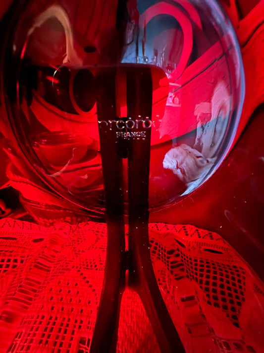 Vintage Arcoroc France Ruby Red Glass Round Bowl – 8” Collectible Decorative Bowl