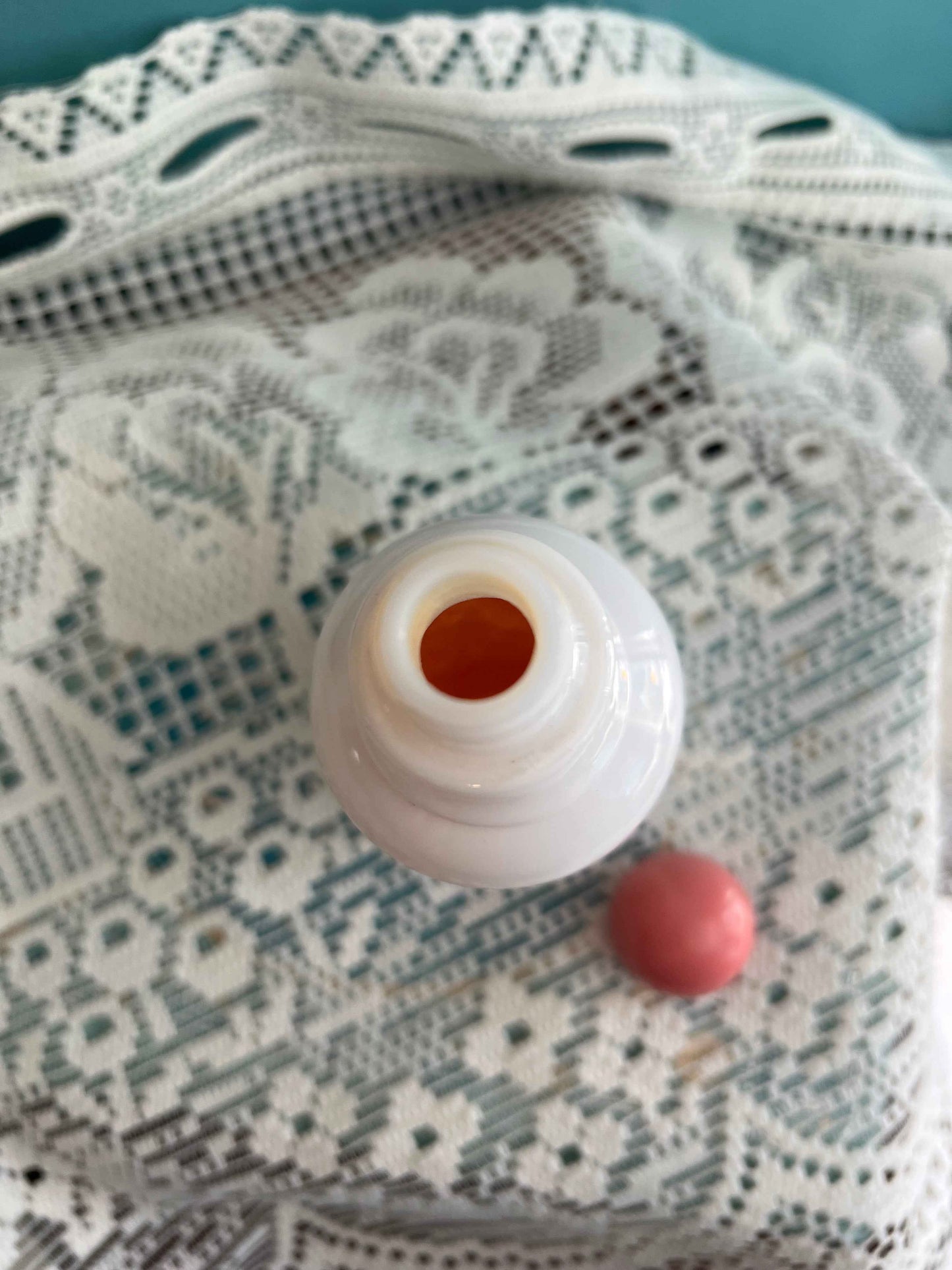 Vintage Avon To a Wild Rose Cream Lotion Milk Glass Bottle β 6" Tall with Paper Label