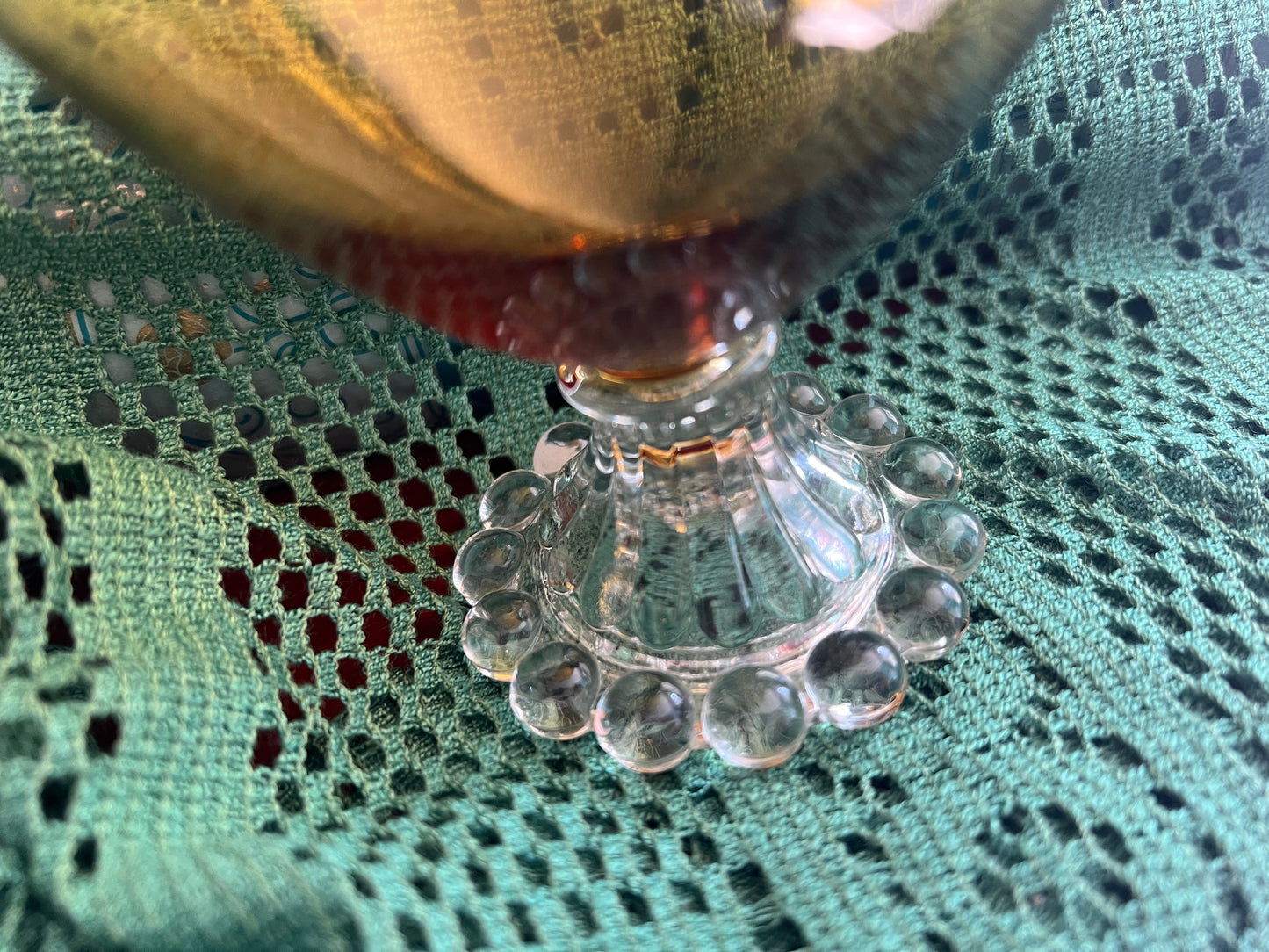 Replacement amber gold mid-century coupe