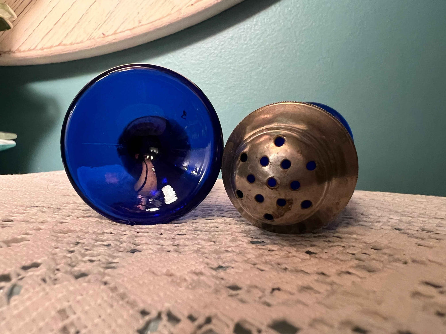 Vintage Cobalt Blue Salt & Pepper Shakers | Collectible Tableware