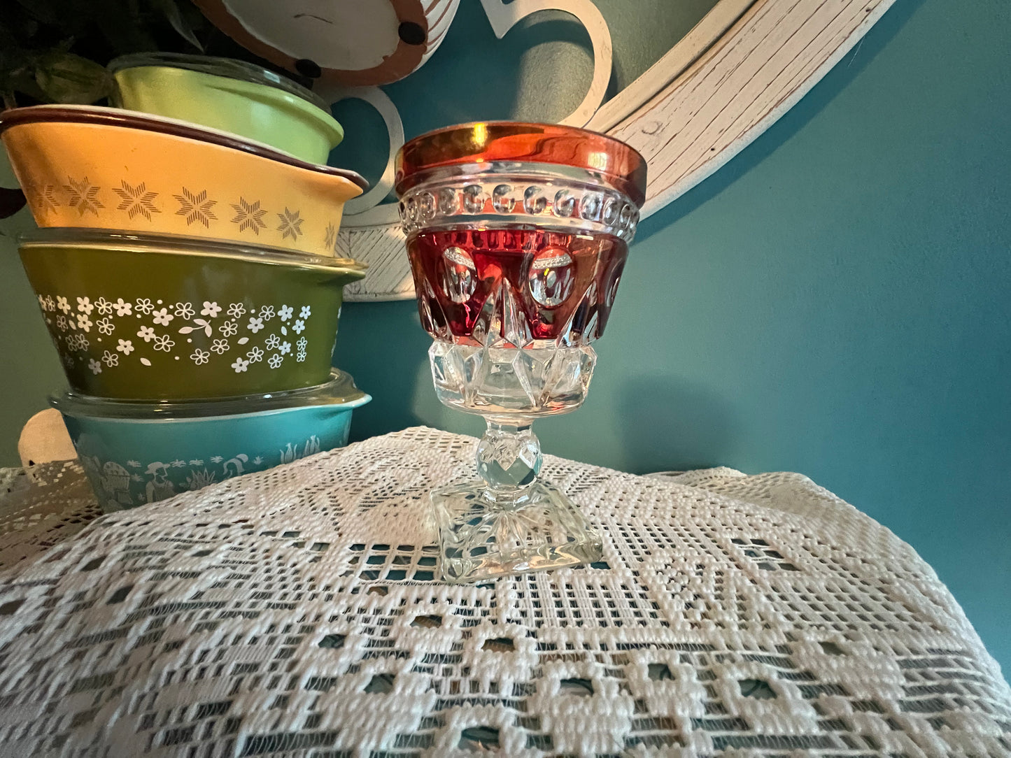 Colony Parklane Ruby wine goblet