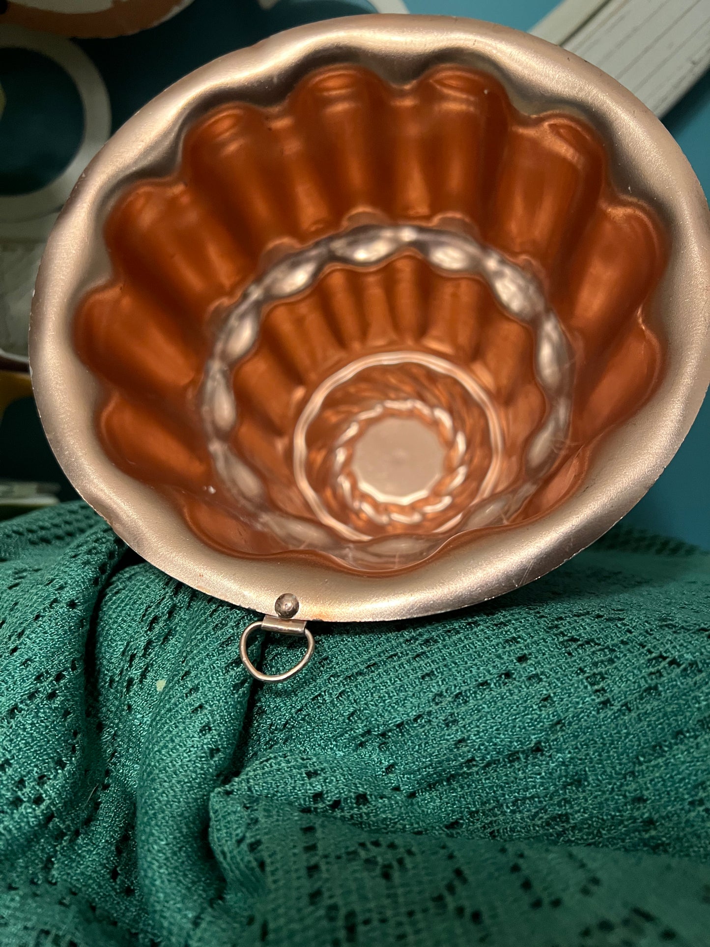 Vintage copper pudding mold