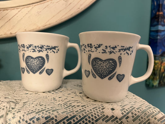 1990s Blue Heart mugs