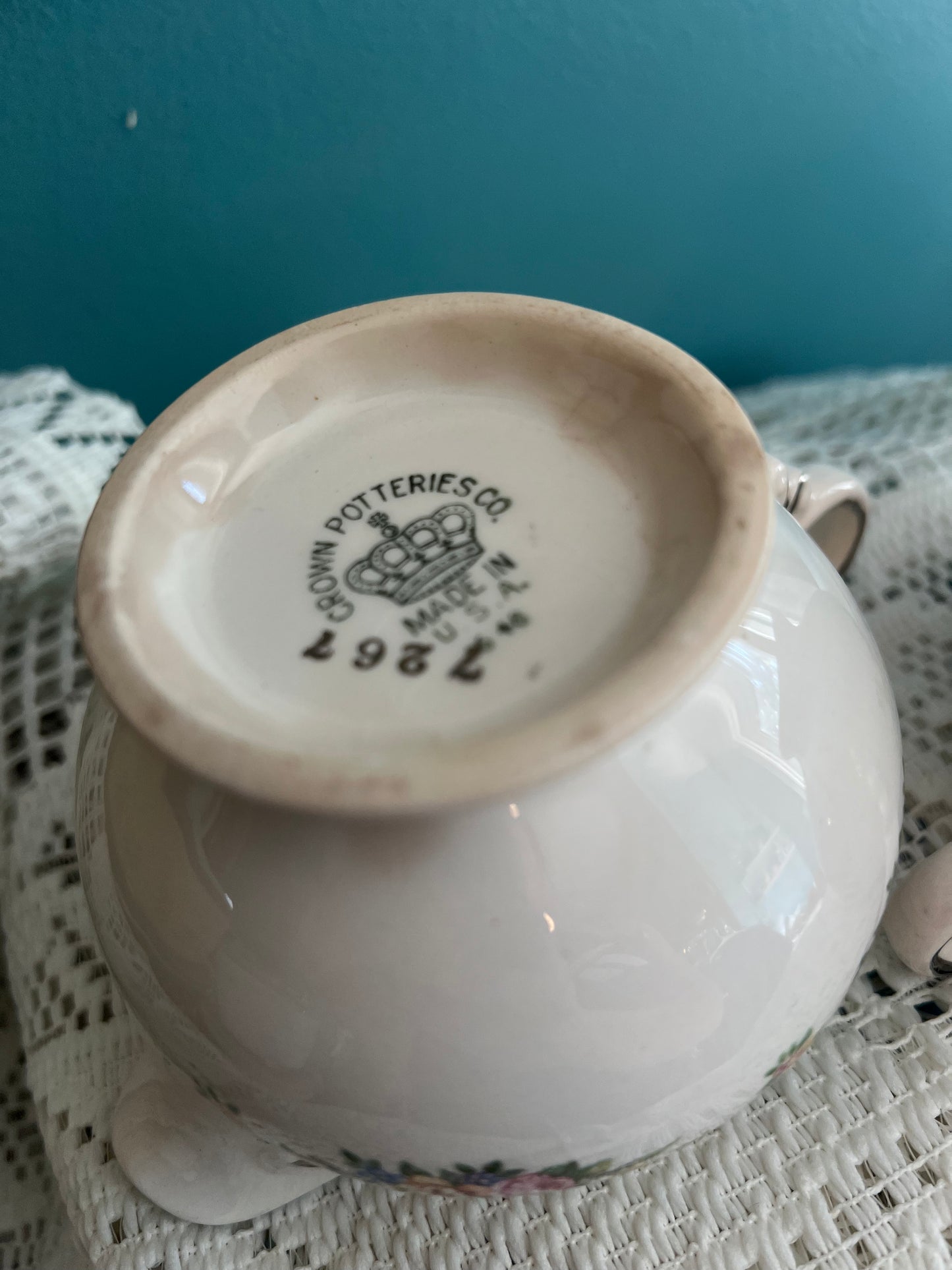 Vintage ceramic cream and sugar