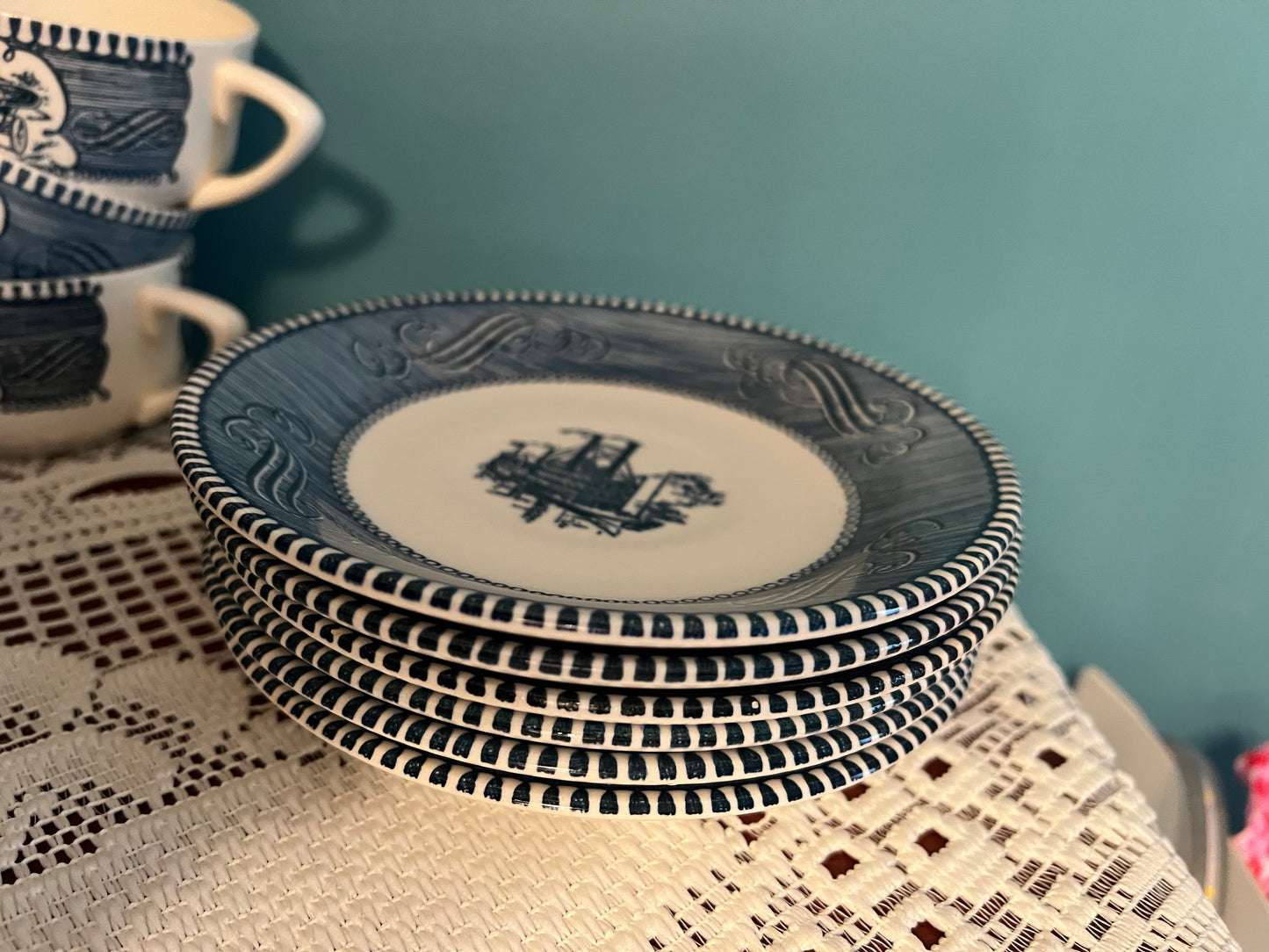 French country tea cup and saucer