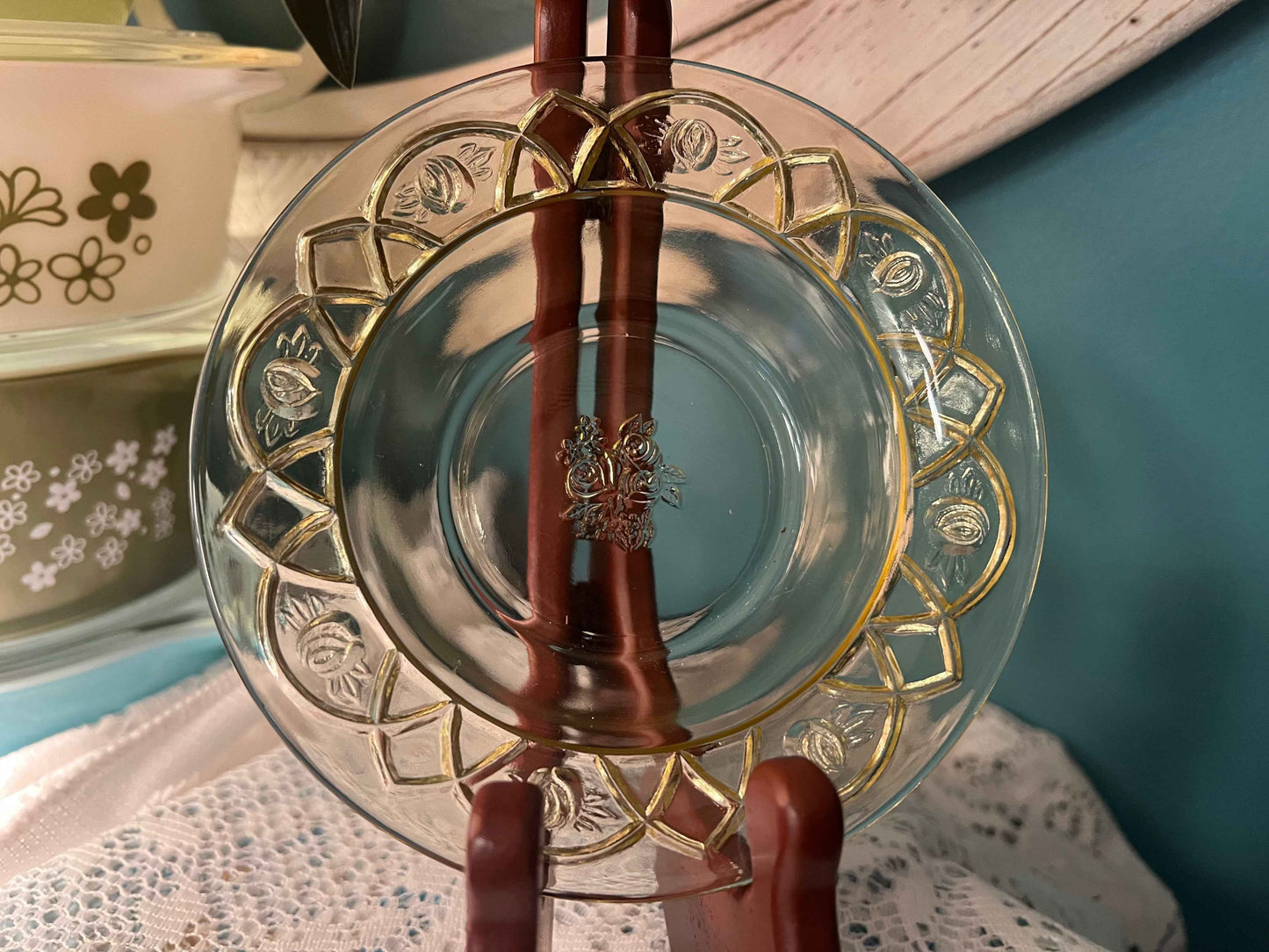 Vintage Federal Glass Amber Berry Bowl | Rosemary (Dutch Rose) | Collectible Yellow Depression Glass