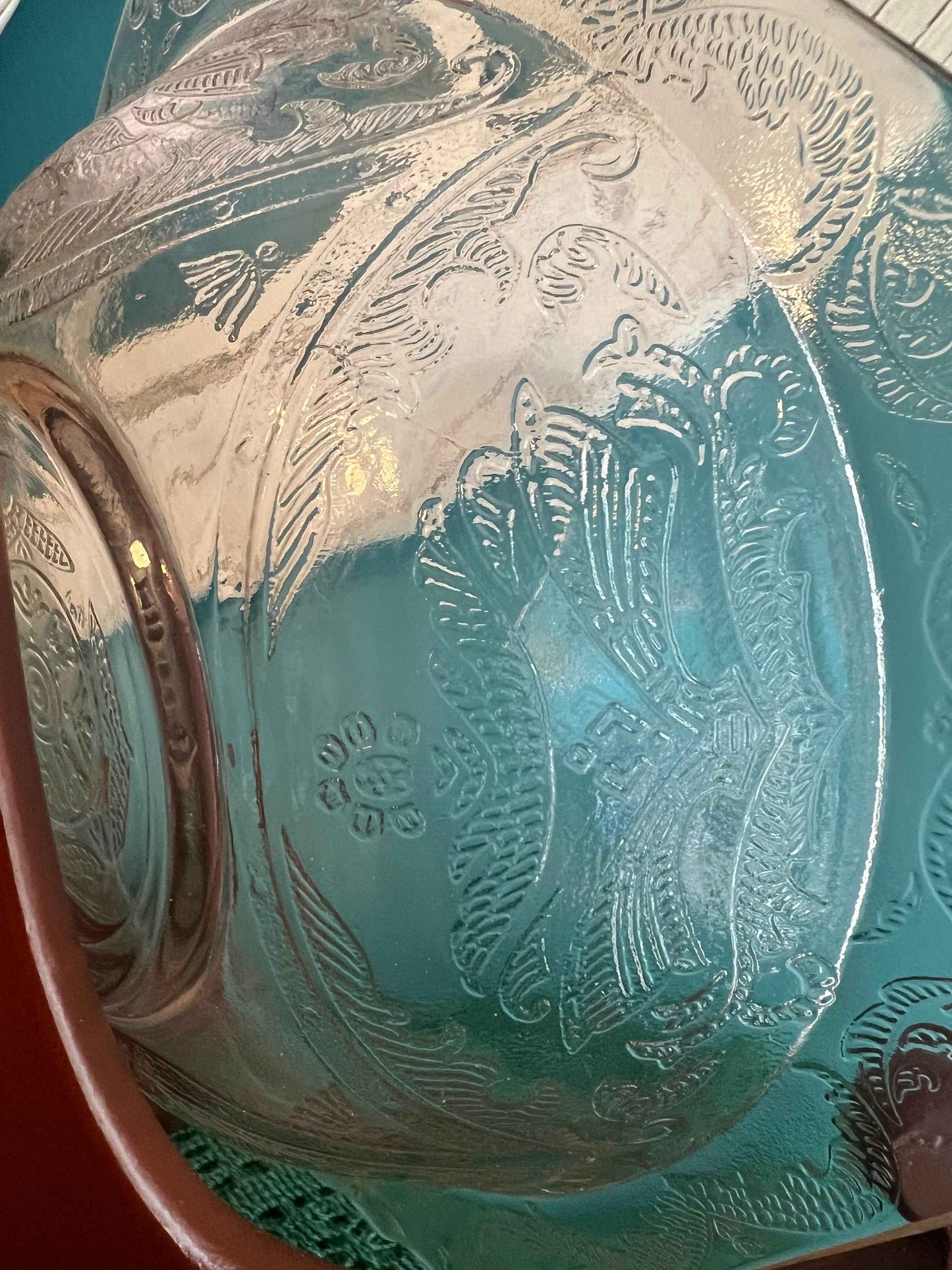 Vintage Federal Glass Madrid Pink Depression Glass Rimmed Bowl – 1930s