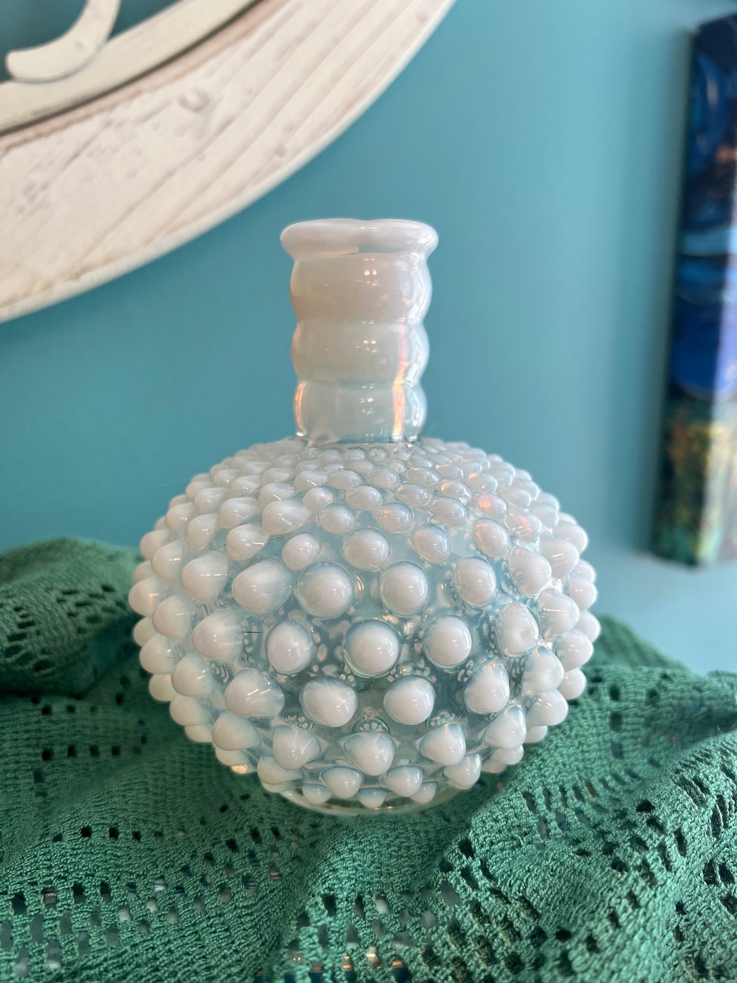 Fenton hobnail bud vase