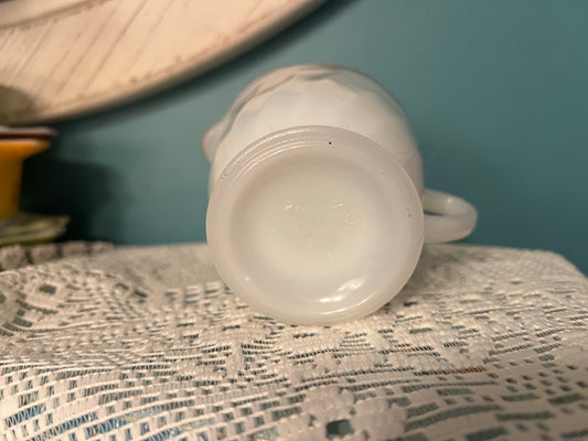 Anchor Hocking footed creamer