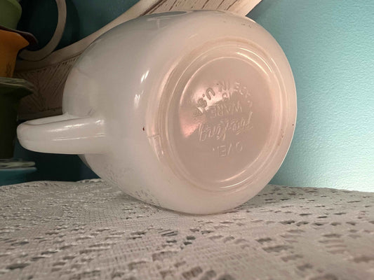 Vintage Fire King Golden Wheat Creamer â Milk Glass by Anchor Hocking