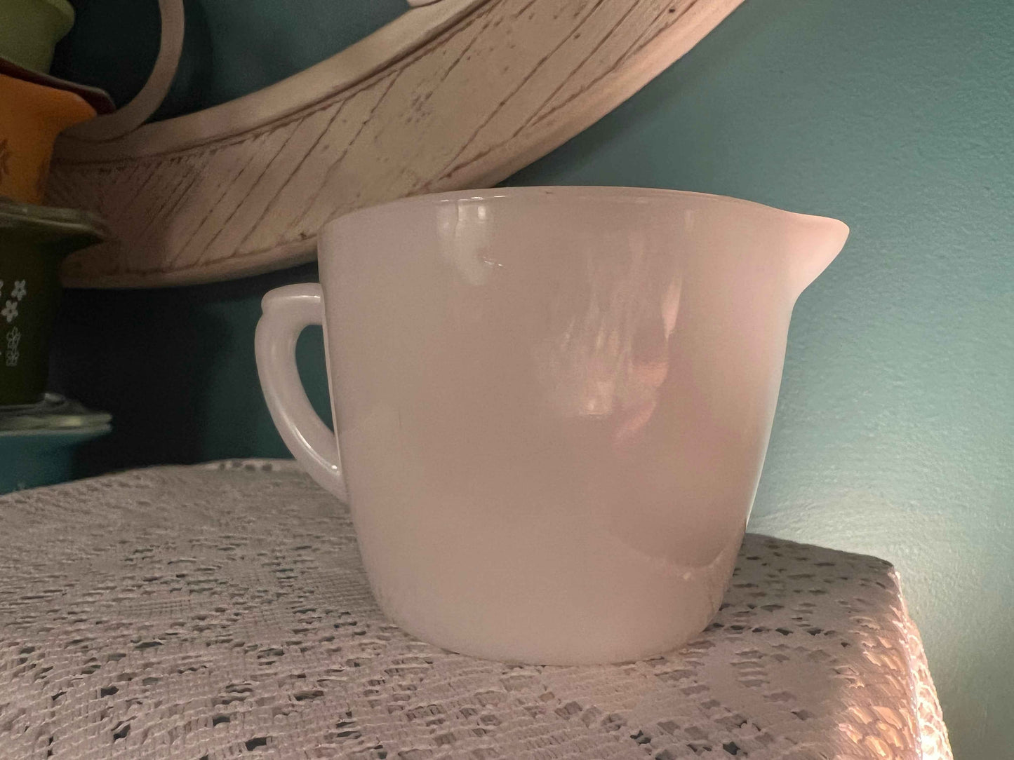 Vintage Fire King Golden Wheat Creamer – Milk Glass by Anchor Hocking