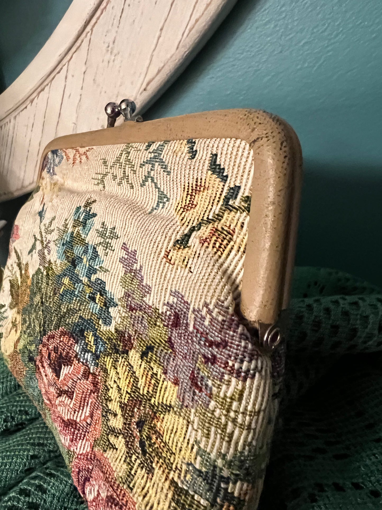 Vintage tapestry purse