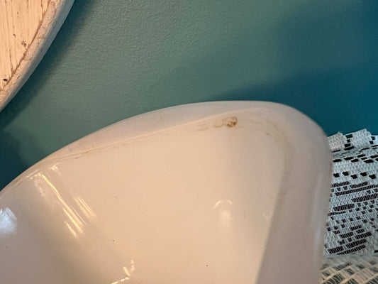 Retro milk glass loaf pan for baking cakes and desserts