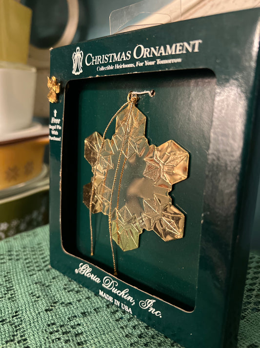 Vintage Christmas ornament and pin