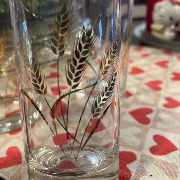 Golden Wheat glassware