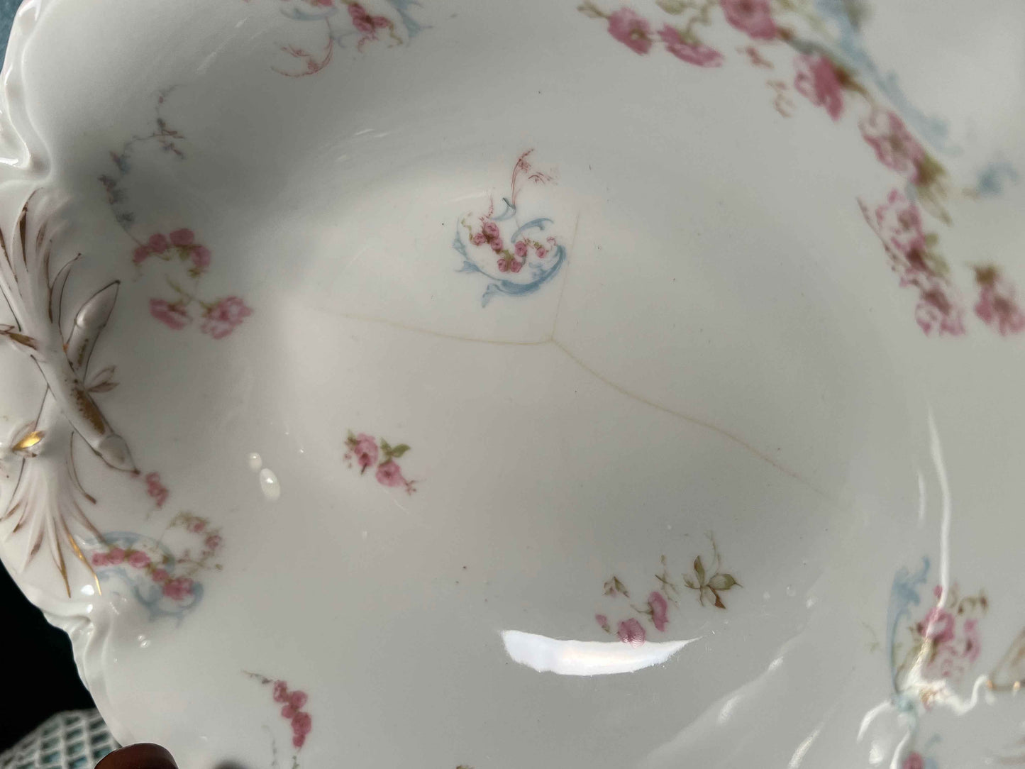 Vintage Haviland Limoges Serving Bowl | French Porcelain Tableware | 10”