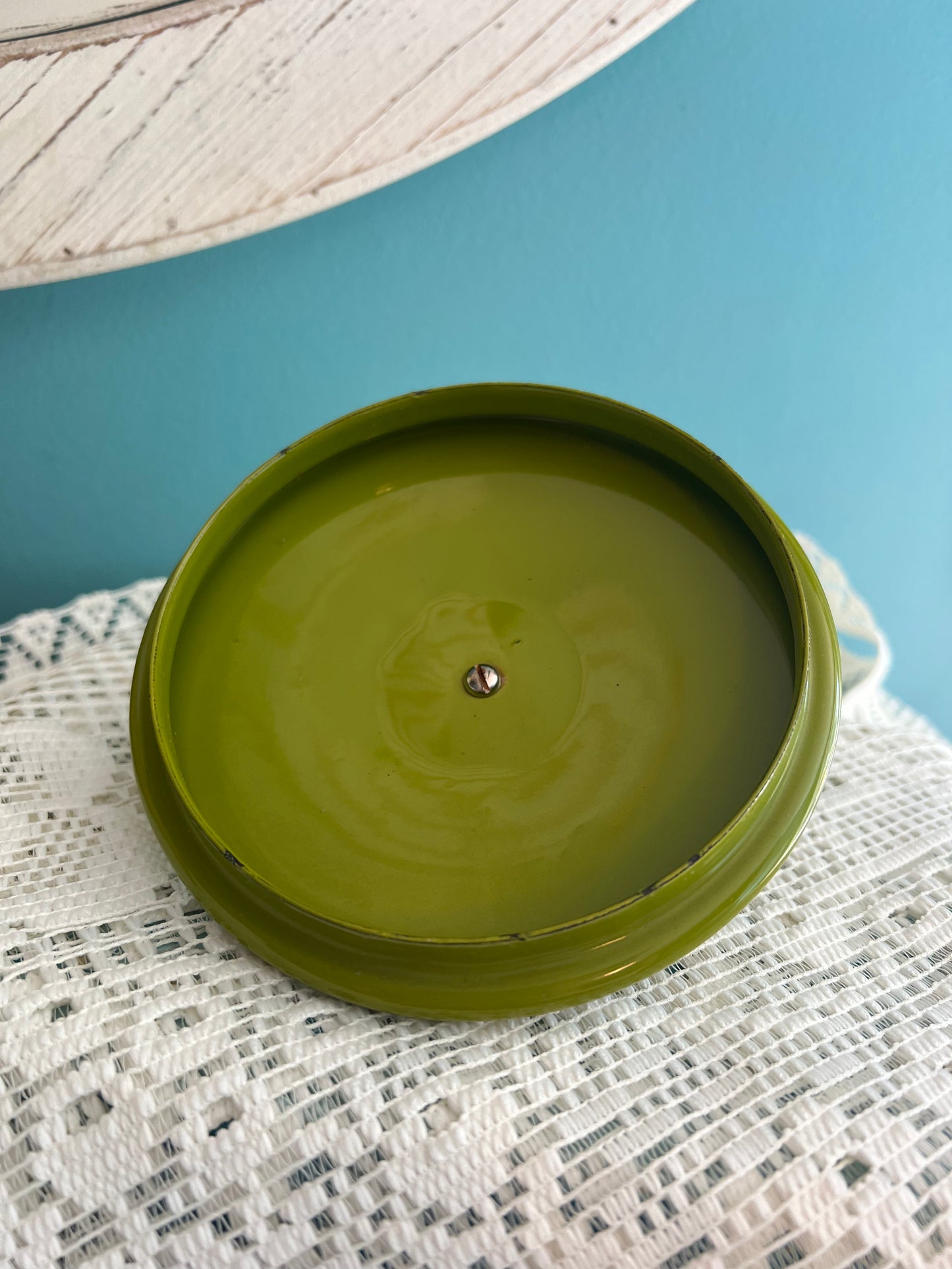 Vintage enamel saucepan