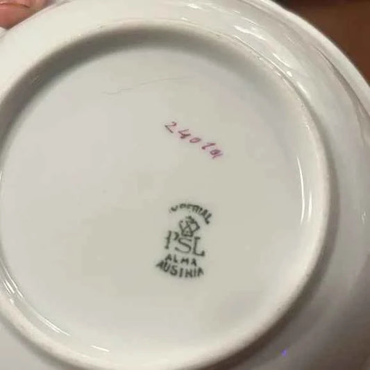Antique Imperial PSL Alma Austria 5.5” Dessert Bowl – Hand-Painted Floral - No Flaws