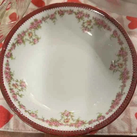 Antique Imperial PSL Alma Austria 5.5” Dessert Bowl – Hand-Painted Floral - No Flaws