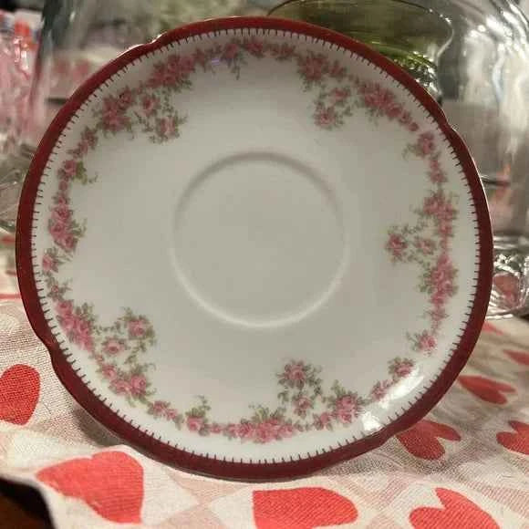 Imperial PSL Alma Austria Hand-Painted Saucer – Floral Pattern - Perfect for Replacement
