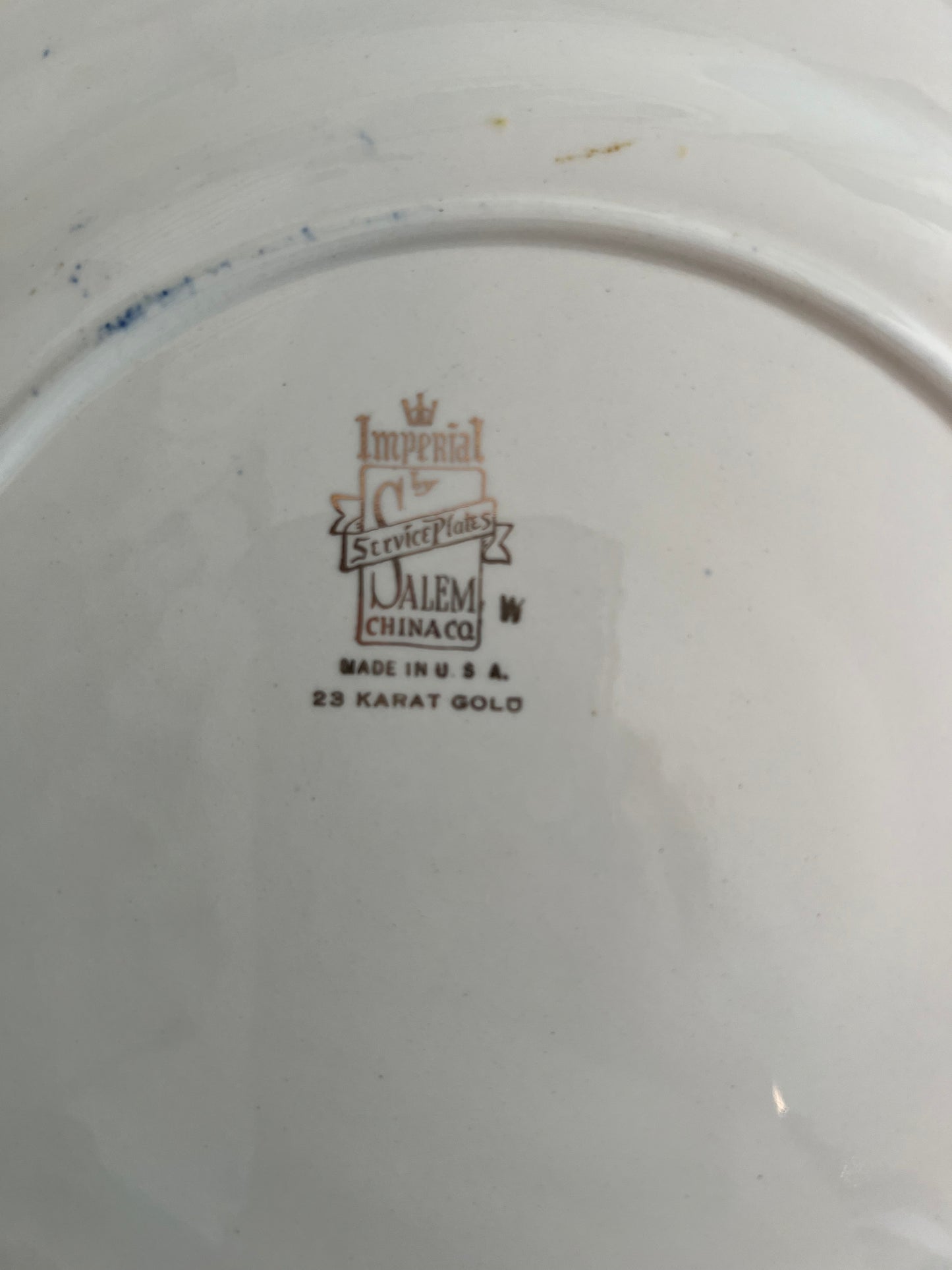 Salem China service plate