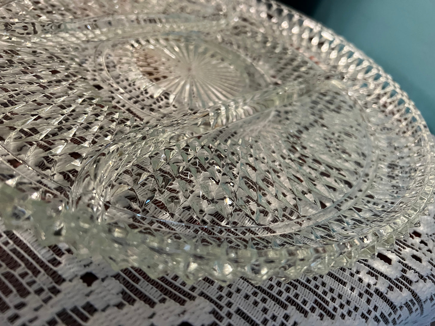 Diamond Point relish tray