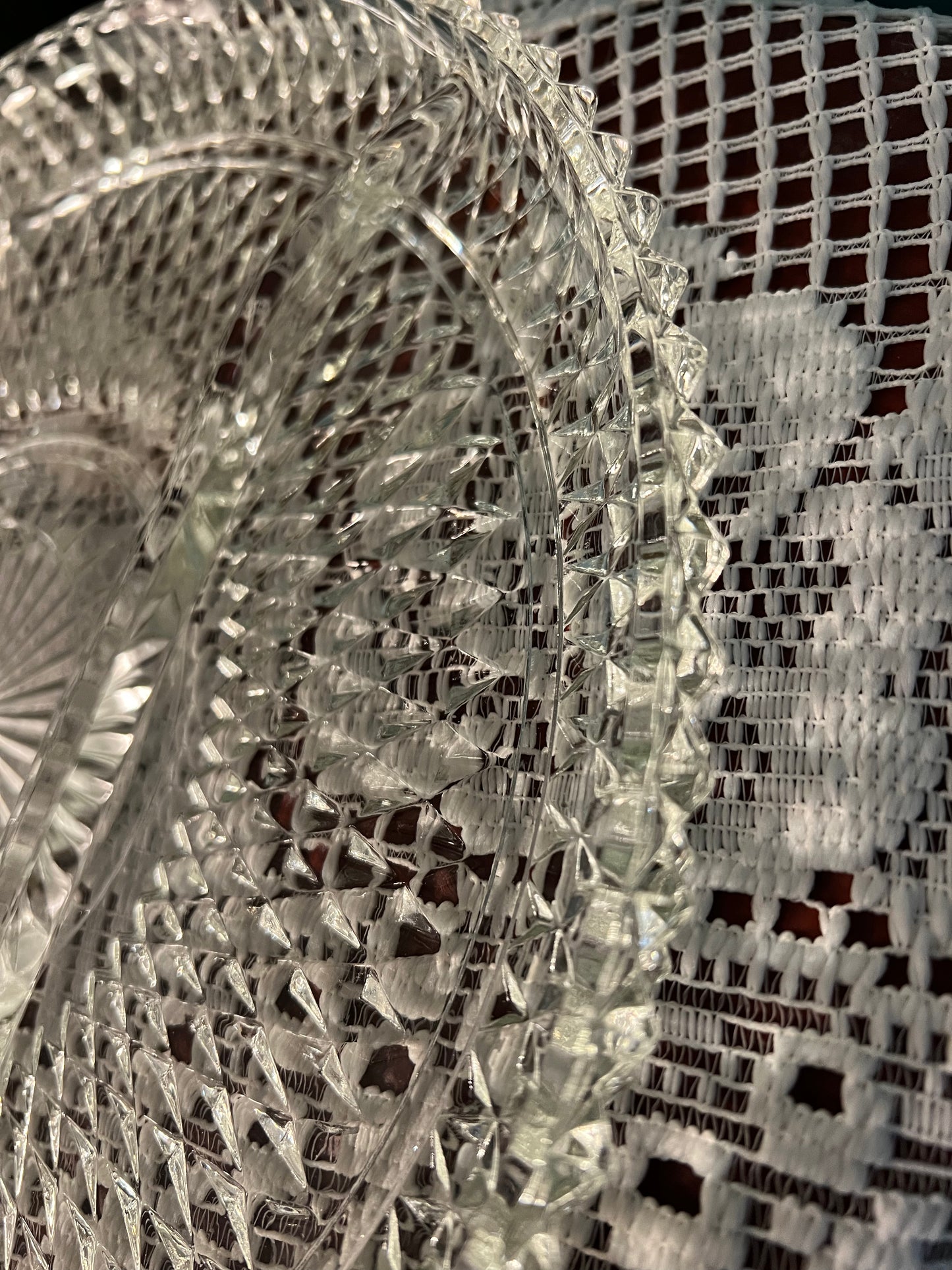 sectioned glass serving tray