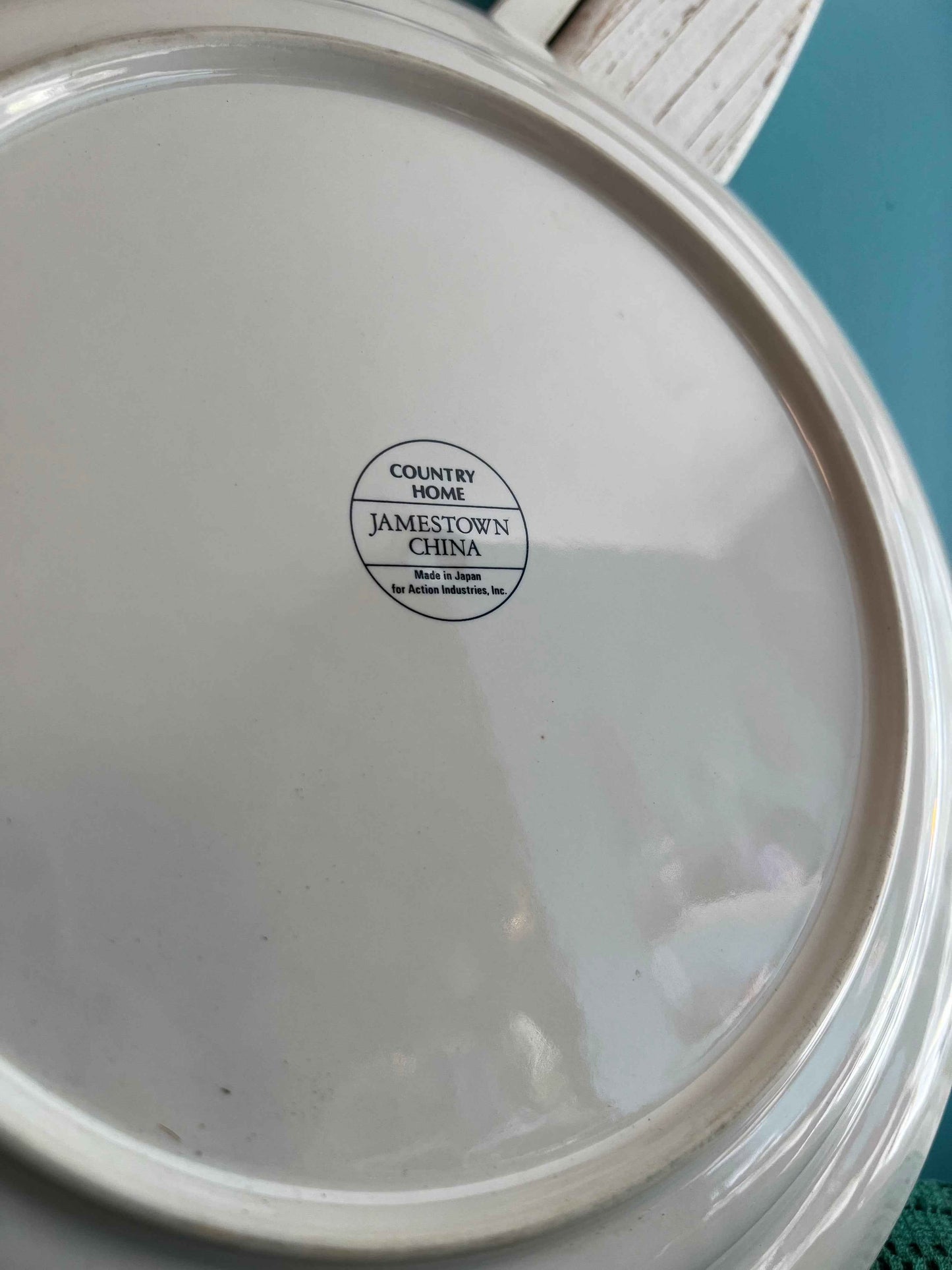 Vintage Jamestown China “Country Home” 12" Dinner Display Platter – Made in Japan