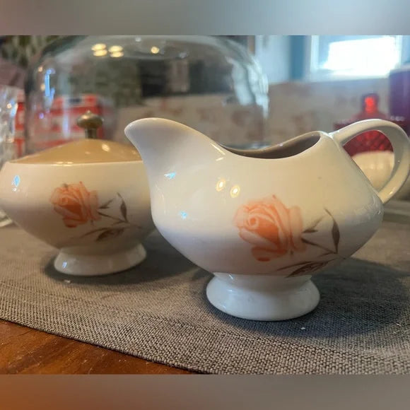 Knowles Serenade sugar bowl and creamer