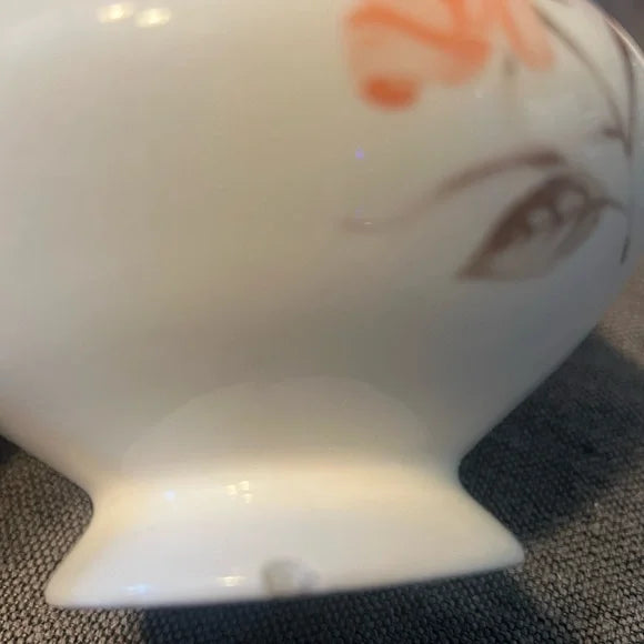 Collectible mid-century Knowles Serenade ceramic sugar and creamer set