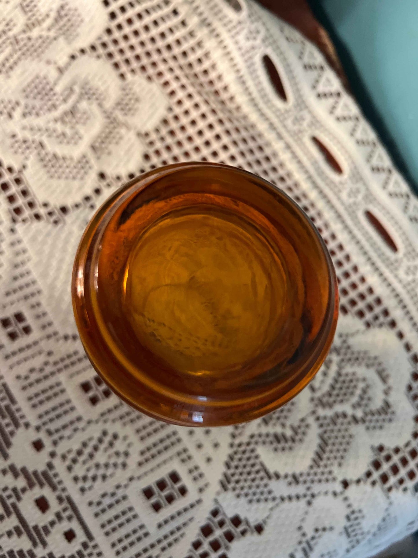 Vintage Libbey Amber Glass 12 oz Tumbler – 1970s Retro Highball Cocktail Glass Replacement Libbey Glass