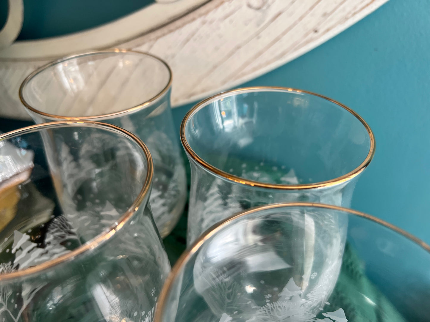 1980s Libbey goblets