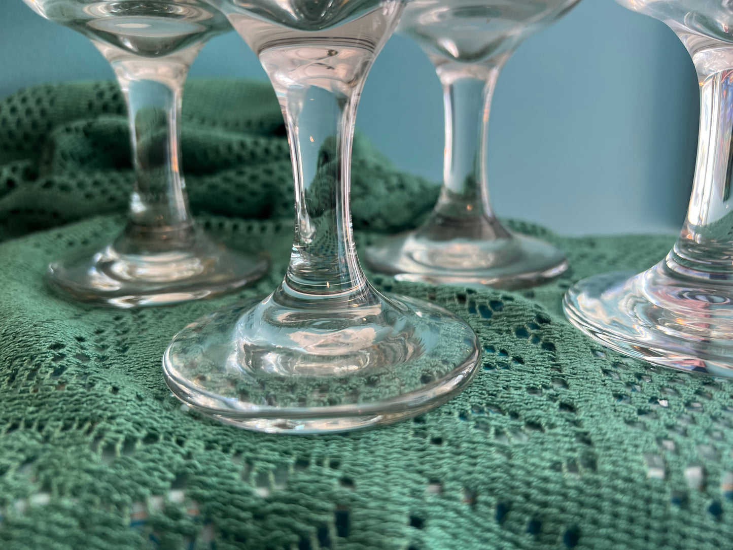 Libbey etched goblets set of 4