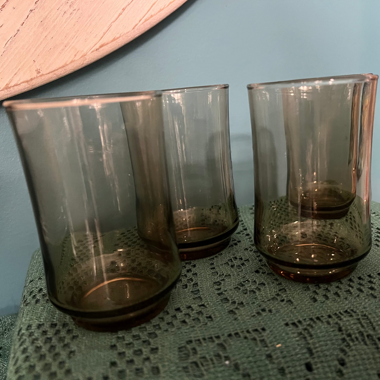 Midcentury modern 6 oz Libbey Bolero glasses for retro kitchen