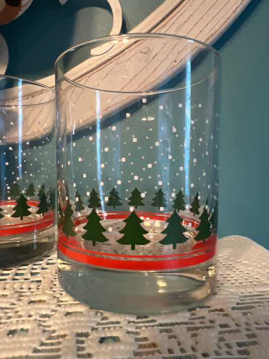 Vintage mid-century Libbey glassware for holiday barware collections