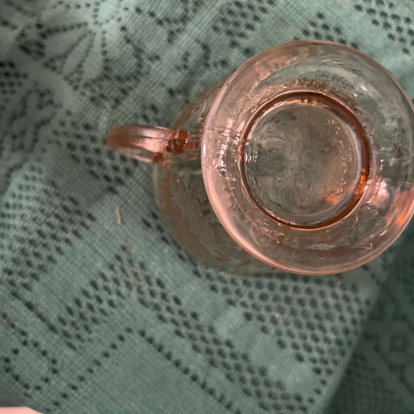Cottage-style vintage sugar bowl