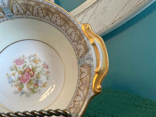 Noritake Claire Lugged Cereal Bowl - Set of 4 | Pattern 657 Vintage Porcelain