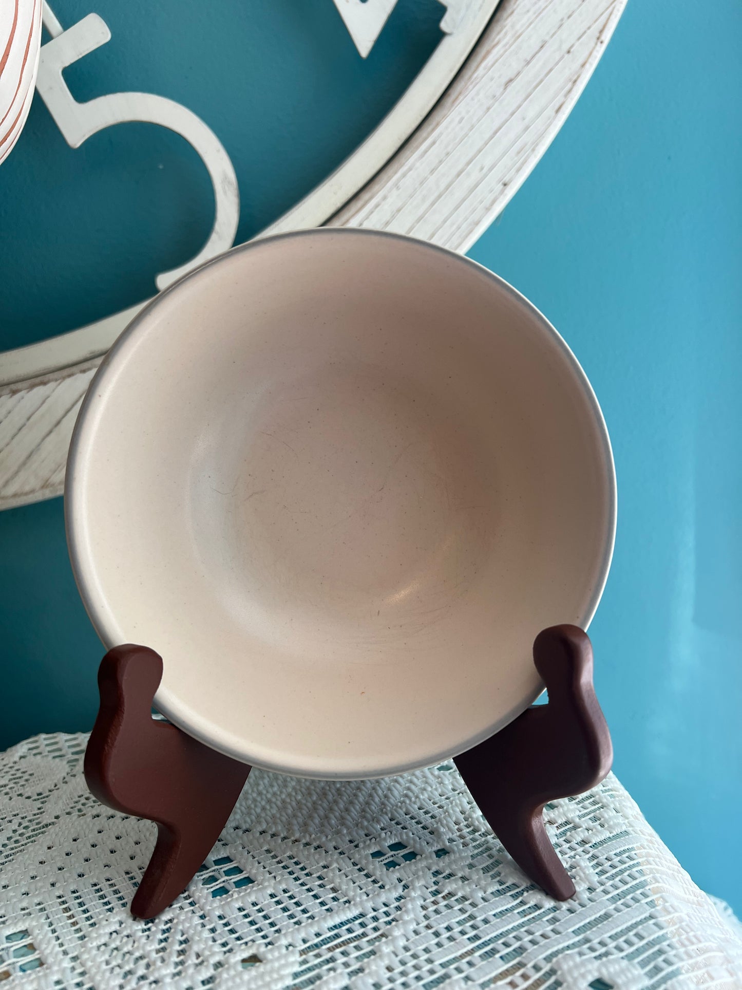 Pink and peach flower Pfaltzgraff Remembrance collectible stoneware bowl