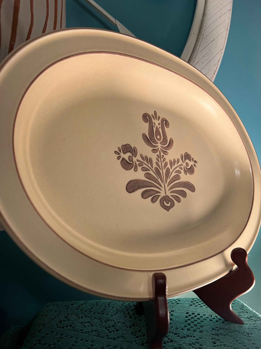 Vintage Pfaltzgraff Village Serving Platter – Classic Stoneware, Mid-Century Tableware