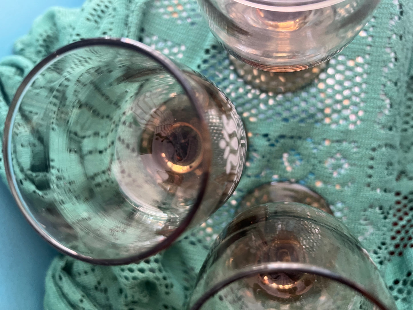 Vintage Pfaltzgraff Village pattern goblets for entertaining or collecting