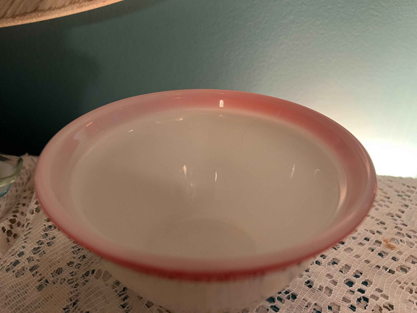 Vintage Pyrex Flamingo Sugar Bowl with Lid – Pink & White Milk Glass