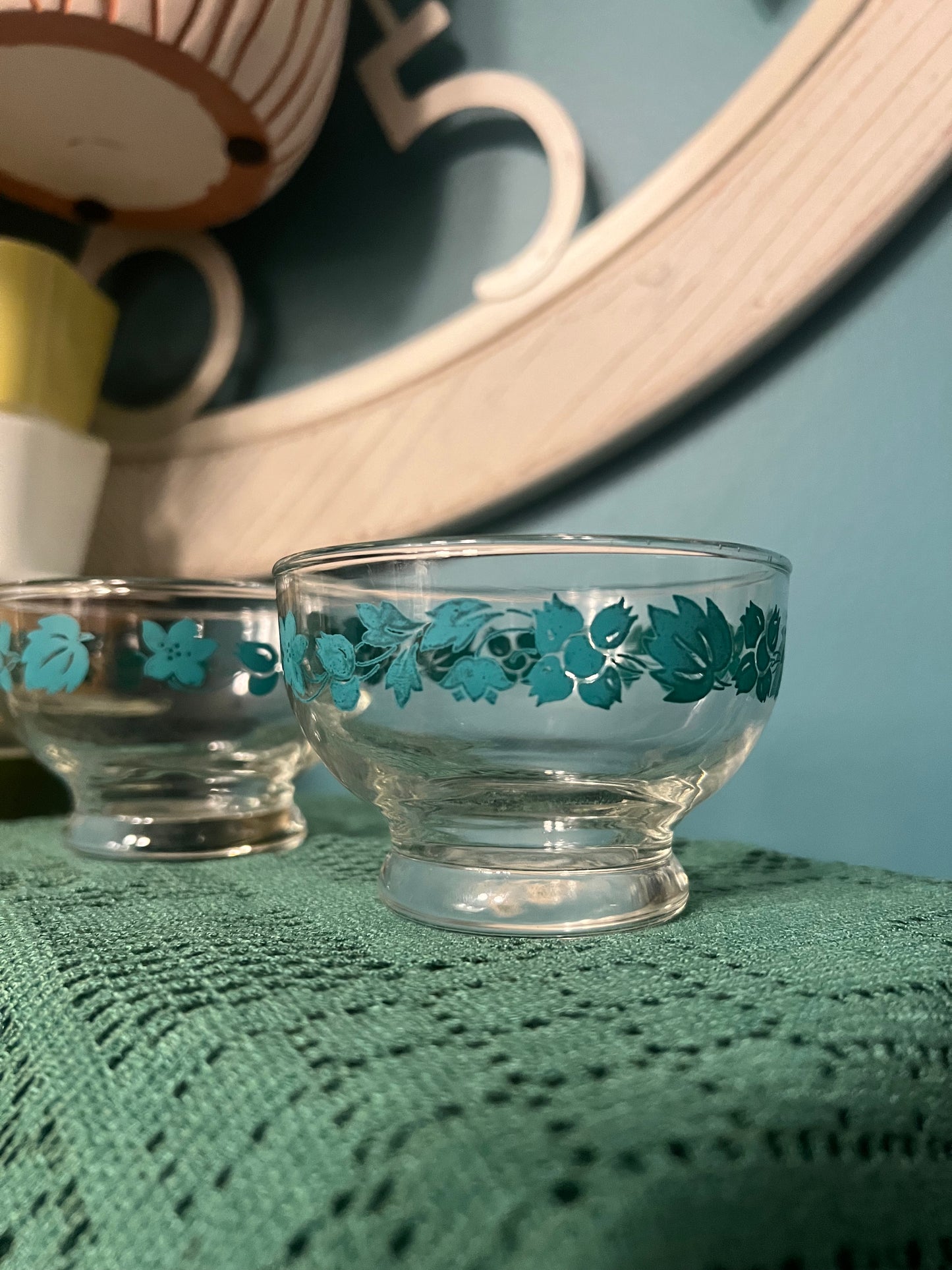 Collectible Pyrex glassware Vintage Pyrex Gooseberry bowls